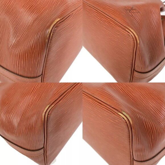 LOUIS VUITTON Petit Noe Drawstring Shoulder Bag Epi Leather Brown - Picture 7 of 16